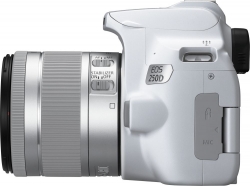 Зеркальный Фотоаппарат Canon EOS 250D белый 24.1Mpix EF-S 18-55mm f/1:4-5.6 IS STM 3 4K Full HD SDXC Li-ion