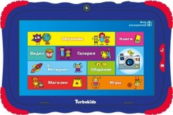 Планшет Turbo TurboKids S5 Cortex A5/RAM1Gb/ROM16/7 /WiFi/BT/2Mpix/0.3Mpix/Android 7.1/синий