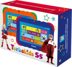 Планшет Turbo TurboKids S5 Cortex A5/RAM1Gb/ROM16/7 /WiFi/BT/2Mpix/0.3Mpix/Android 7.1/синий