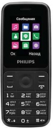 Мобильный телефон Philips E125 Xenium черный моноблок 2Sim 1.77 128x160 0.1Mpix GSM900/1800 GSM1900 MP3 FM microSD
