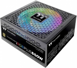 Блок питания Thermaltake ATX 850W Toughpower iRGB Plus 80+ gold (24+4+4pin) APFC 140mm fan color LED 12xSATA Cab Manag RTL