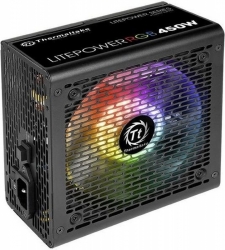 Блок питания Thermaltake Litepower RGB 450 (24+4+4pin) APFC PPFC 120mm fan color LED 4xSATA RTL