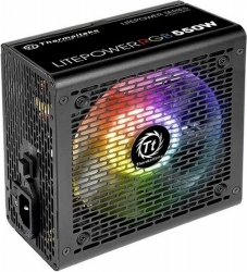 Блок питания Thermaltake Litepower RGB 550 (24+4+4pin) APFC 120mm fan color LED 5xSATA RTL