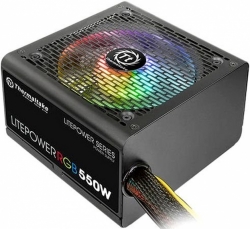 Блок питания Thermaltake Litepower RGB 550 (24+4+4pin) APFC 120mm fan color LED 5xSATA RTL