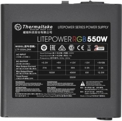Блок питания Thermaltake Litepower RGB 550 (24+4+4pin) APFC 120mm fan color LED 5xSATA RTL