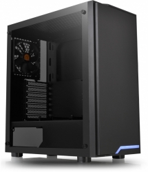 Корпус Thermaltake H100 TG черный без БП ATX 4x120mm 2xUSB3.0 audio bott PSU