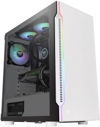 Корпус Thermaltake H200 TG белый без БП ATX 4x120mm 2xUSB3.0 audio bott PSU