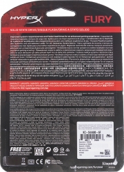 Накопитель SSD Kingston 480Gb KC-S44480-6F Fury 3D