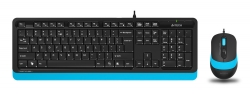 Клавиатура + мышь A4Tech Fstyler F1010 черный/синий