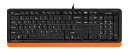Клавиатура + мышь A4Tech Fstyler F1010 черный/оранжевый