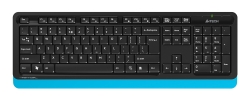Клавиатура + мышь A4Tech FG1010 черный/синий беспроводная