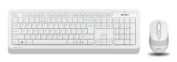 Клавиатура + мышь A4Tech Fstyler FG1010 белый/серый беспроводная