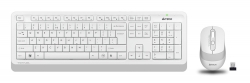 Клавиатура + мышь A4Tech Fstyler FG1010 белый/серый беспроводная