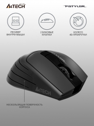 Мышь A4Tech FG30 серый беспроводная