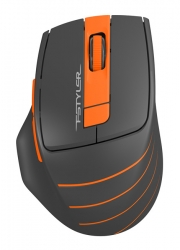 Мышь A4Tech FG30 серый/оранжевый беспроводная