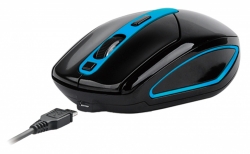 Мышь A4Tech G11-590FX черный/синий беспроводная