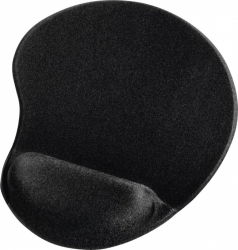 Коврик для мыши Hama Ergonomic черный 215x255x21мм