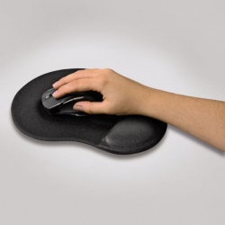 Коврик для мыши Hama Ergonomic черный 215x255x21мм