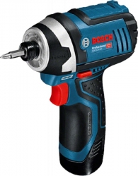 Гайковерт ударный Bosch GDR 10,8-LI 12Вт аккум. патрон:держатель бит 1/4 