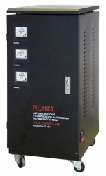 Стабилизатор напряжения Ресанта ACH-30000/3-ЭМ электронный трехфазный черный