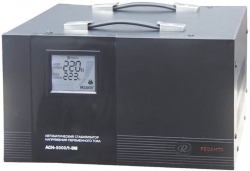 Стабилизатор напряжения Ресанта АСН-5000/1-ЭМ электронный однофазный черный