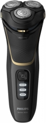 Бритва роторная Philips S3333/54 черный/золотистый