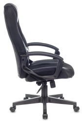 Кресло игровое Бюрократ VIKING-9/BLACK черный искусст.кожа/ткань