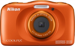 Фотоаппарат Nikon CoolPix W150 оранжевый 13.2Mpix Zoom3x 2.7 1080p 21Mb SDXC CMOS 1x3.1 5minF HDMI/KPr/DPr/WPr/FPr/WiFi/EN-EL19