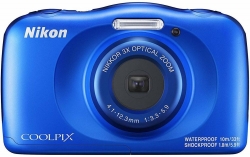 Фотоаппарат Nikon CoolPix W150 синий 13.2Mpix Zoom3x 2.7 1080p 21Mb SDXC CMOS 1x3.1 5minF HDMI/KPr/DPr/WPr/FPr/WiFi/EN-EL19