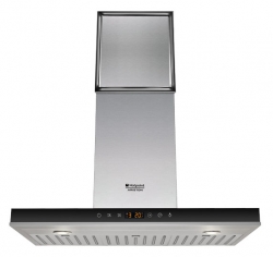 Вытяжка каминная Hotpoint-Ariston HLB 9.8 AADC X/HA серебристый/черный