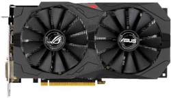 Видеокарта Asus PCI-E ROG-STRIX-RX570-O8G-GAMING AMD Radeon RX 570 8192Mb 256bit GDDR5 1168/7000 DVIx2/HDMIx1/DPx1/HDCP Ret