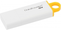Флеш Диск Kingston 64Gb DT G4 DTIG4/64GB USB3.0 белый/фиолетовый