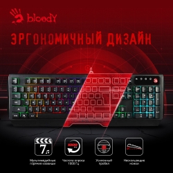 Клавиатура A4 Bloody Q135 Neon черный