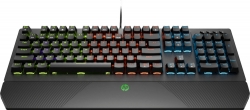 Клавиатура HP Pavilion Gaming 800 механическая черный USB (подставка для запястий)