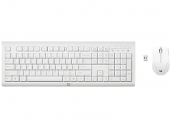 Клавиатура + мышь HP C2710 белый беспроводная