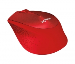 Мышь Logitech M330 Silent Plus красный беспроводная