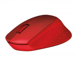 Мышь Logitech M330 Silent Plus красный беспроводная