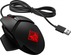 Мышь HP Omen Reactor черный/красный проводная
