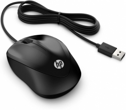 Мышь HP 1000 черный проводная