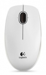 Мышь Logitech B100 белый проводная