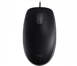 Мышь Logitech B110 Silent черный/серый проводная
