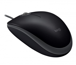 Мышь Logitech B110 Silent черный/серый проводная