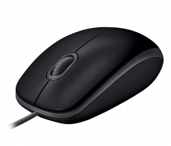 Мышь Logitech B110 Silent черный/серый проводная