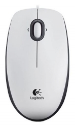 Мышь Logitech M100 белый проводная