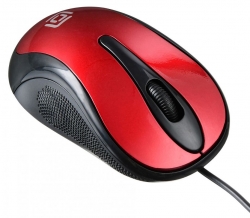 Мышь Oklick 385M черный/красный проводная