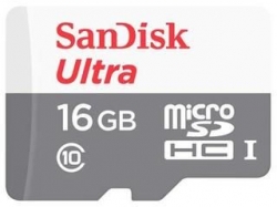 Карта памяти MicroSDHC SanDisk 16Gb Ultra SDSQUNS-016G-GN3MN б/ад