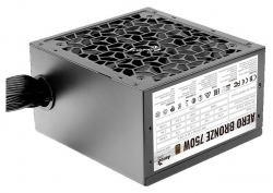 Блок питания Aerocool ATX 750W AERO BRONZE 80+ bronze (24+4+4pin) APFC 120mm fan LED 6xSATA RTL