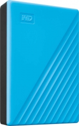 Жесткий диск WD Original USB 3.0 4Tb WDBPKJ0040BBL-WESN My Passport 2.5 голубой