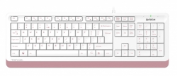 Клавиатура A4 Fstyler FK10 белый/розовый