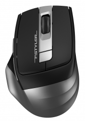 Мышь A4Tech Fstyler FG35 серый/черный беспроводная